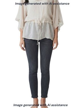 Dolce & Gabbana 29x28.5 low rise bottom zipper skinny jeans
